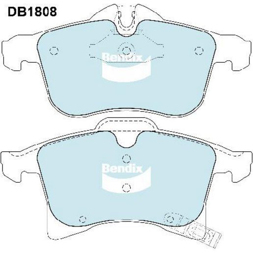 Bendix EURO Brake Pad Set Front DB1808 EURO+