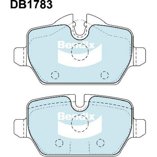 Bendix EURO Brake Pad Set Rear DB1783 EURO+