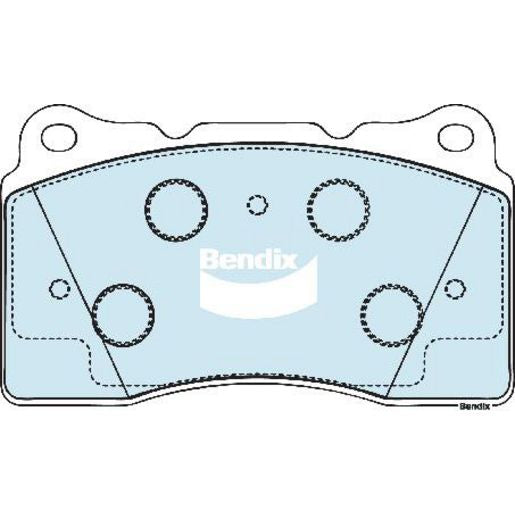Bendix EURO Brake Pad Set Front DB1695 EURO+