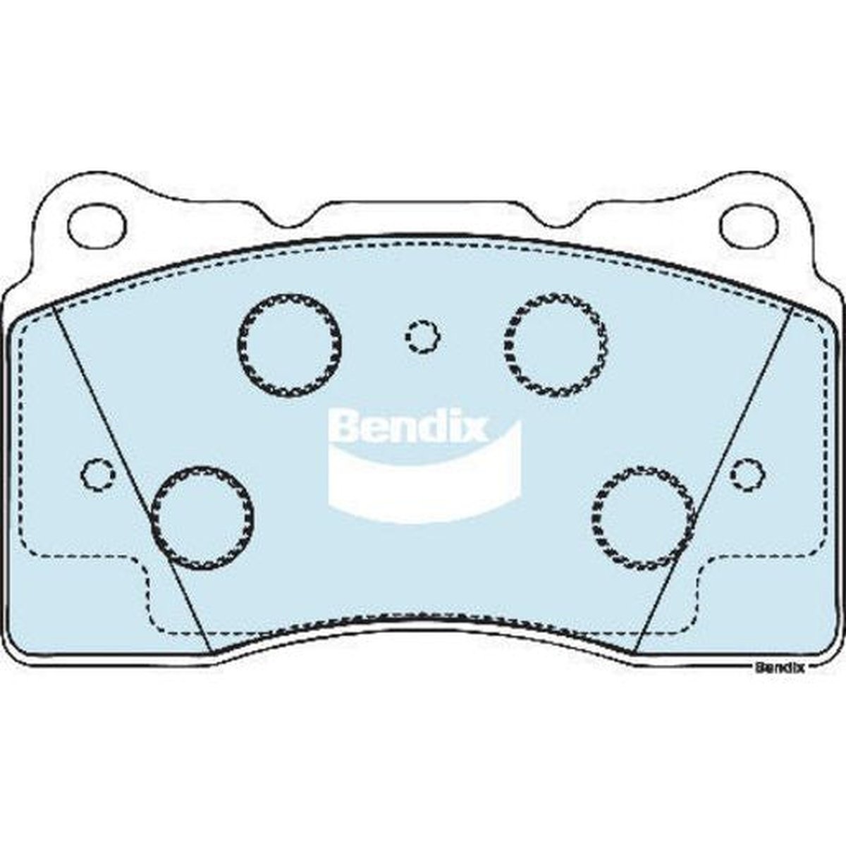 Bendix EURO Brake Pad Set Front DB1695 EURO+