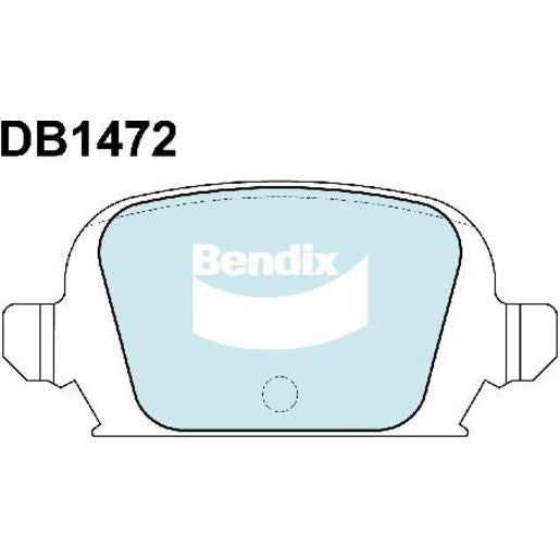 Bendix EURO Brake Pad Set Rear DB1472 EURO+