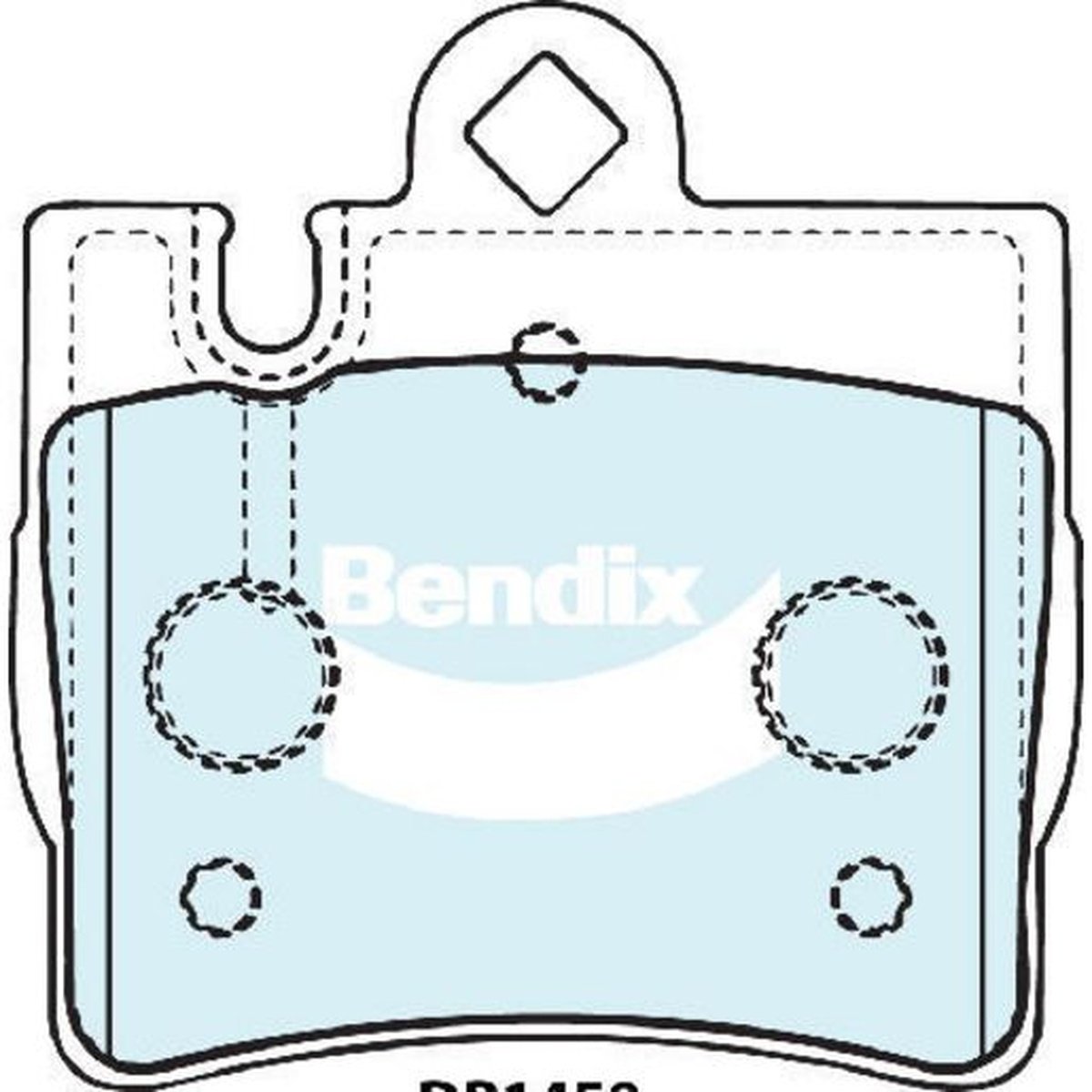 Bendix EURO Brake Pad Set Rear DB1458 EURO+
