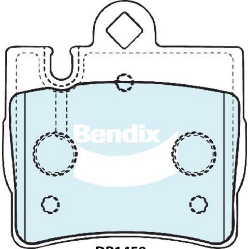 Bendix EURO Brake Pad Set Rear DB1458 EURO+