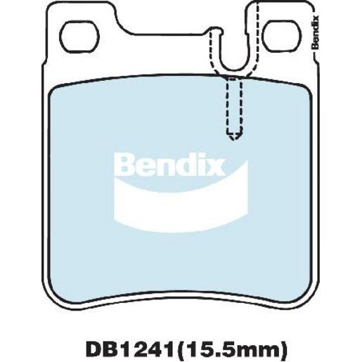 Bendix EURO Brake Pad Set Rear DB1241 EURO+