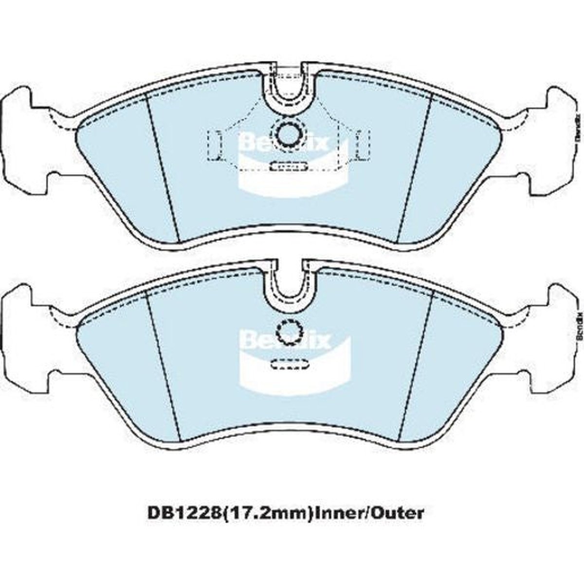 Bendix EURO Brake Pad Set Front DB1228 EURO+