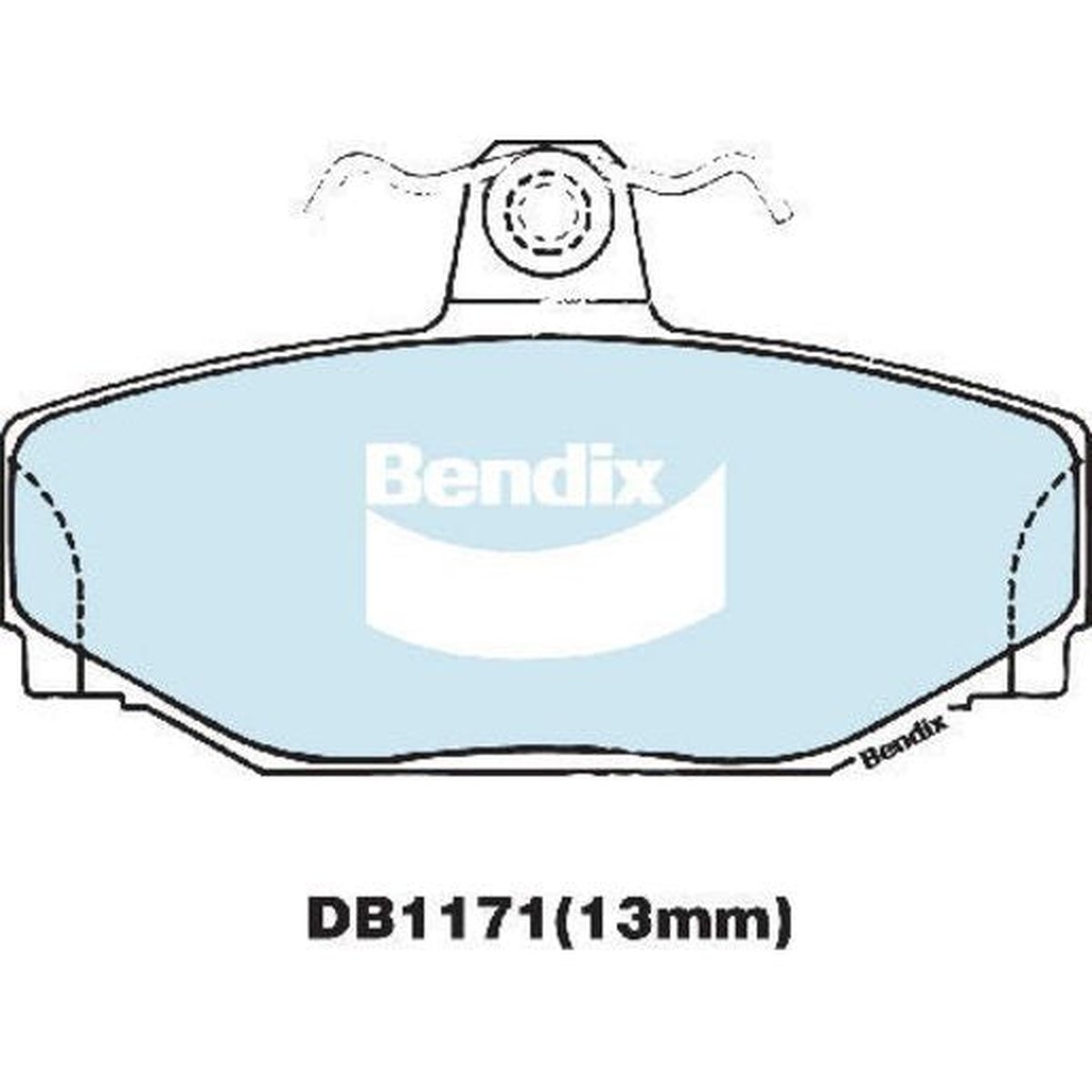 Bendix EURO Brake Pad Set Rear DB1171 EURO+
