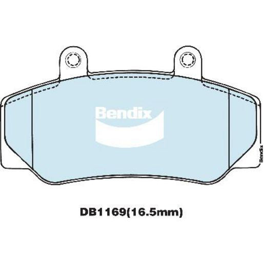 Bendix EURO Brake Pad Set Front DB1169 EURO+
