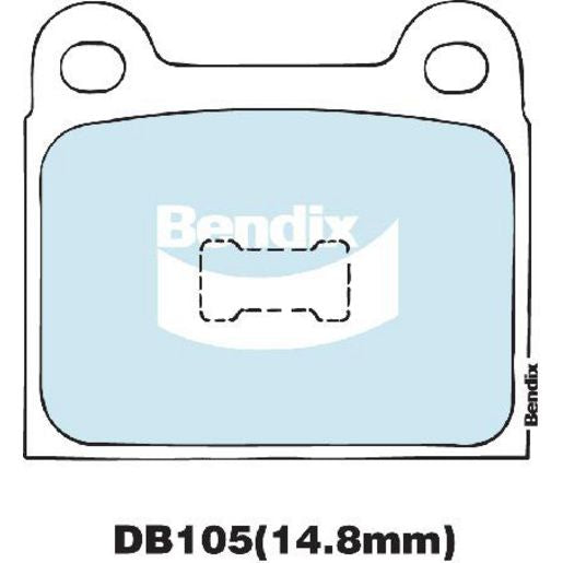 Bendix EURO Brake Pad Set Front DB105 EURO+