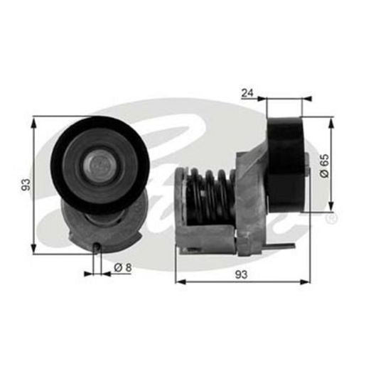 Gates Automatic Belt Tensioner 38439