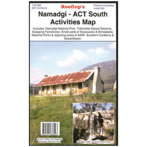 HEMA Namadgi Act South Map