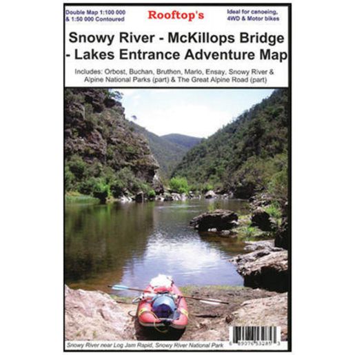 HEMA Maps Snowy River - Mckillops Bridge - Lakes Entrance 1st Edition Map 689076532853