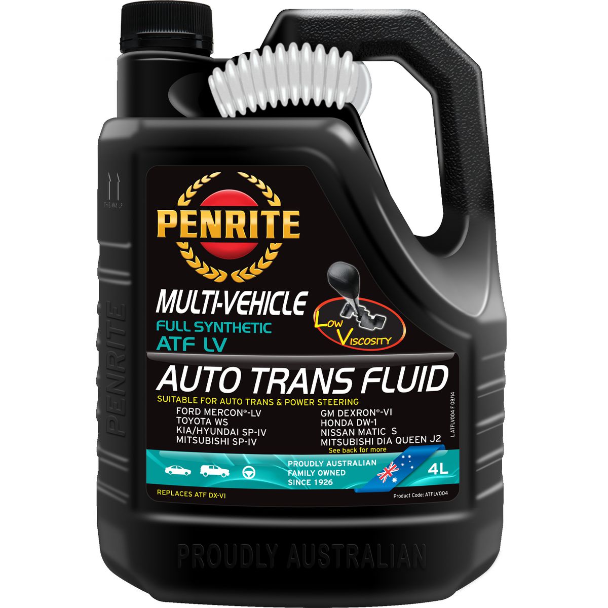 Penrite ATF LV Multi Vehicle Auto Trans Fluid Full-Syn 4L ATFLV004