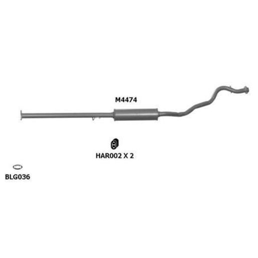 Motoline Exhaust Muffler M4474