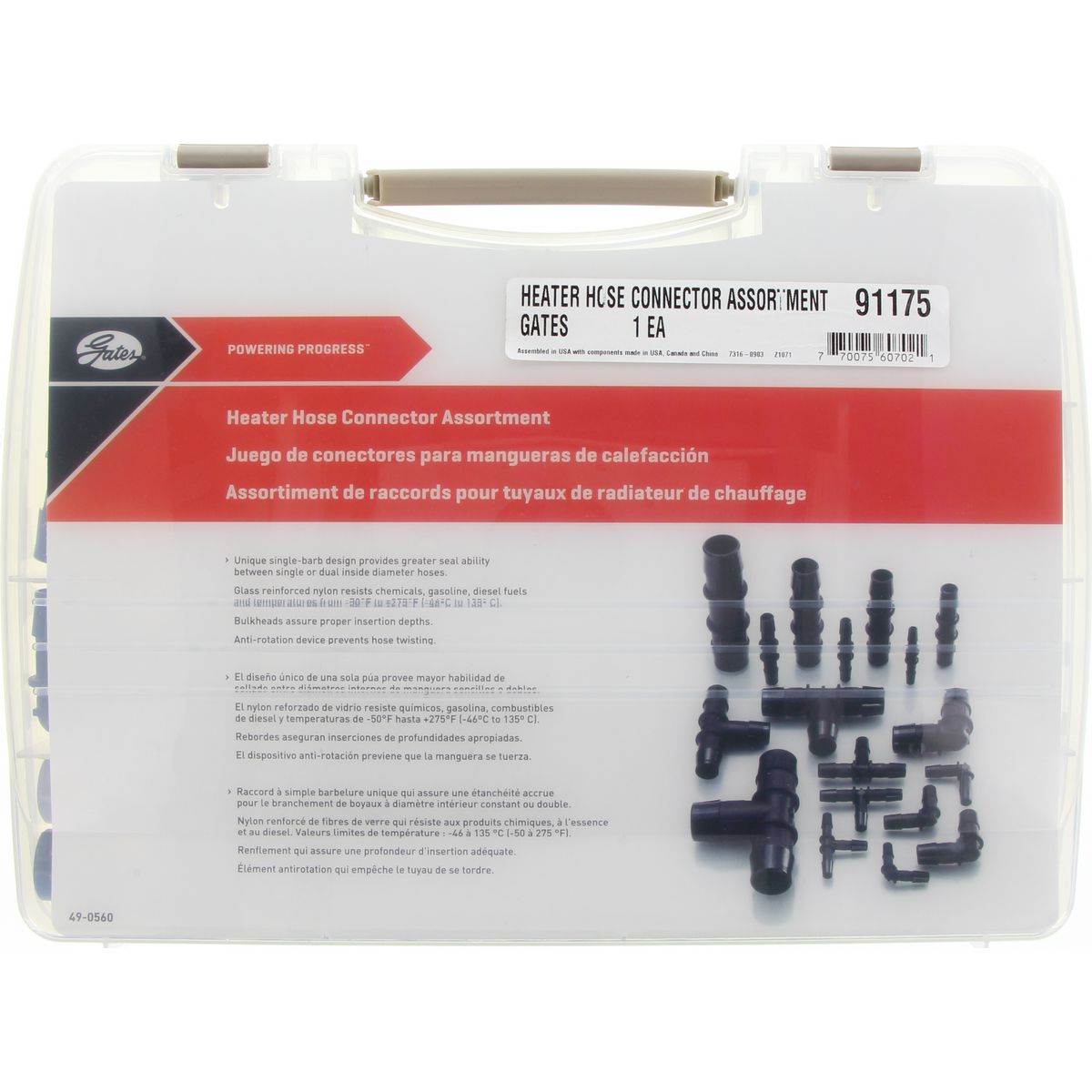Gates Heater Hose Connector Kit 91175