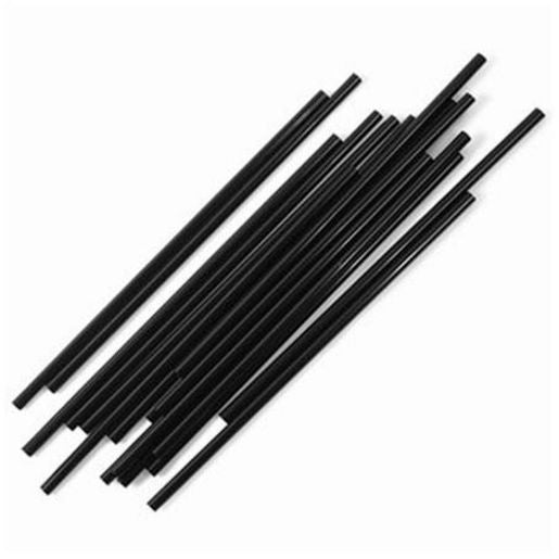 Qld Straw Factory Straw-Regulr Blk Unwrapped (2000) QSFREG2BLK