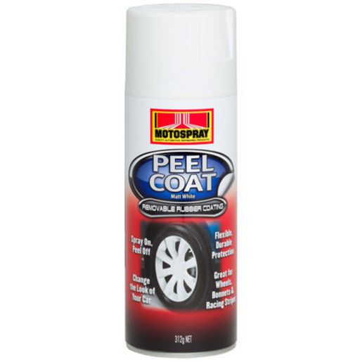 Motospray Peel Coat Spray Matt White 312G RO 279172