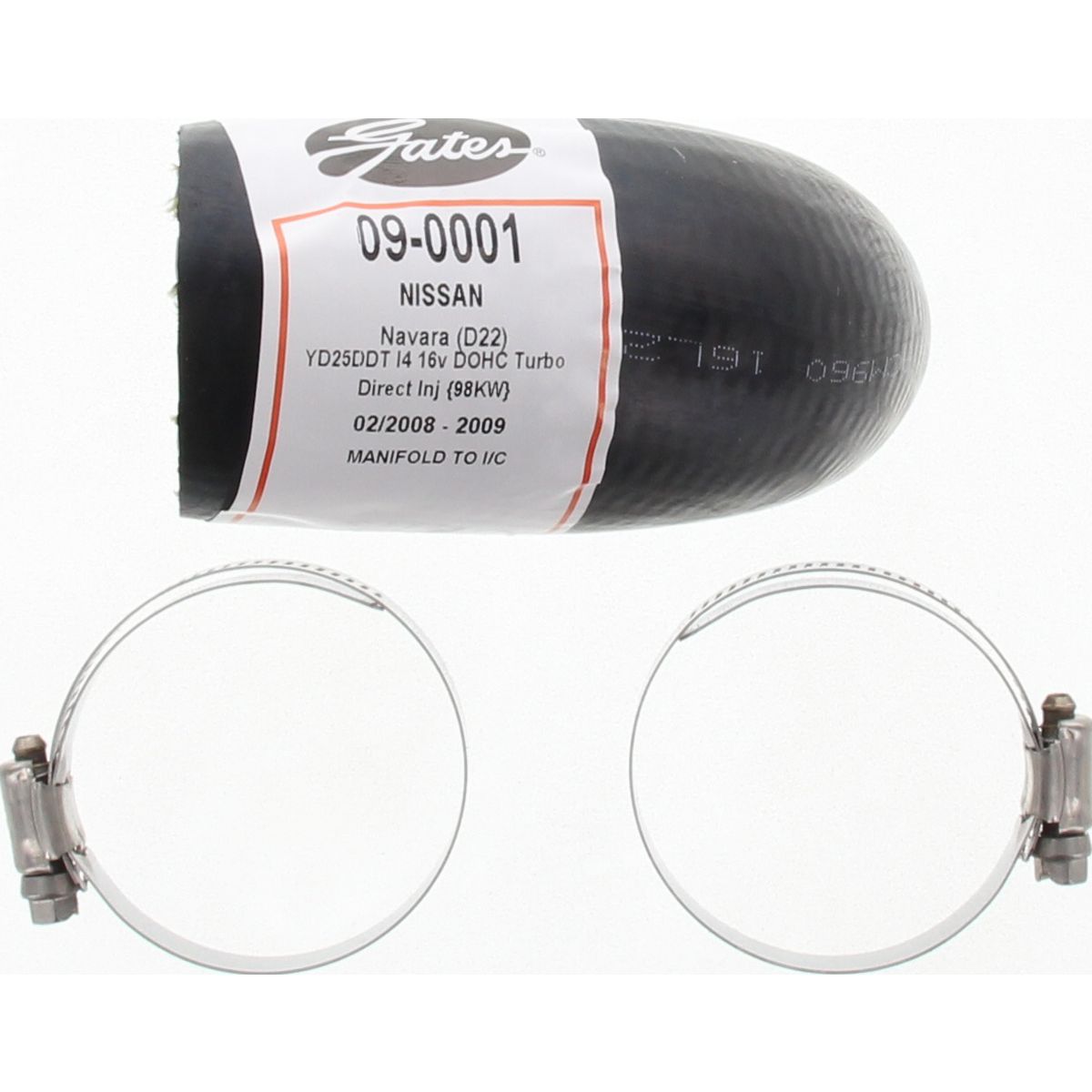 Gates Turbo Air Intake Hose 09-0001