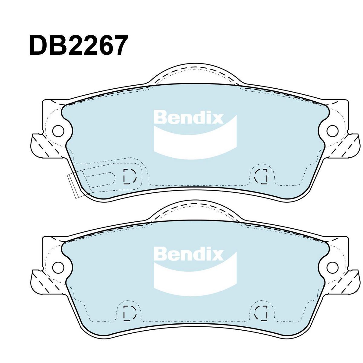 Bendix Ultimate Brake Pad Set Rear DB2267 ULT