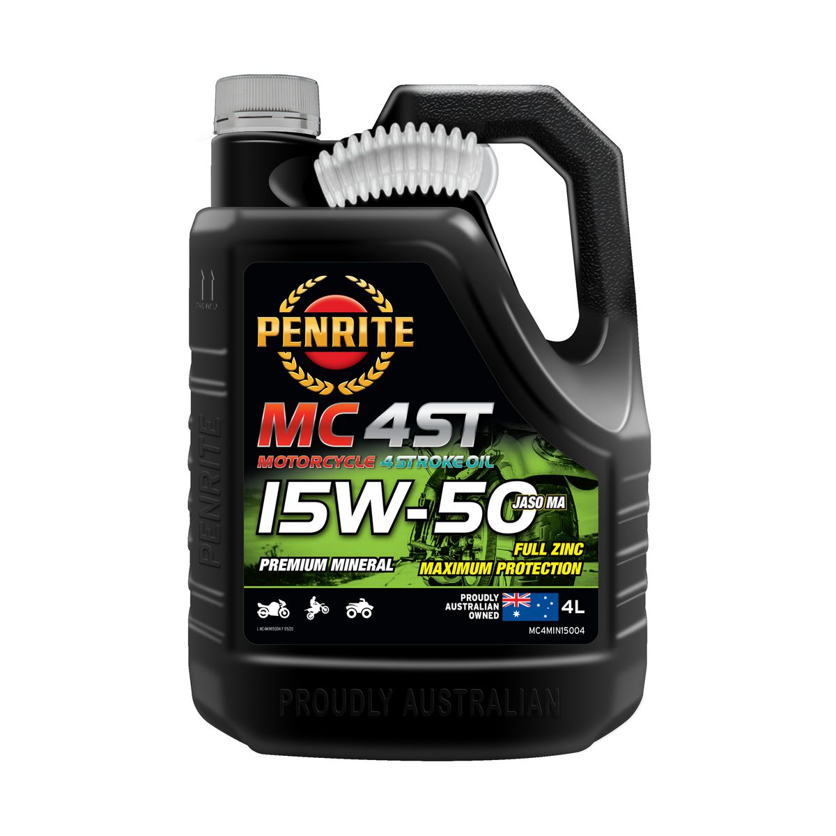 Penrite MC-4ST 4 Stroke Oil Mineral 15W-50 4L