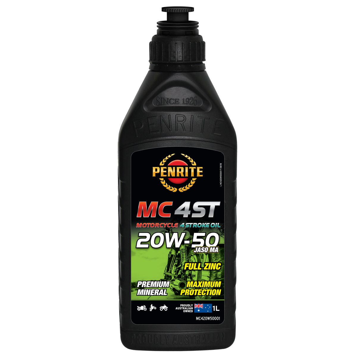 Penrite MC-4ST 4 Stroke Oil Mineral 20W-50 1L