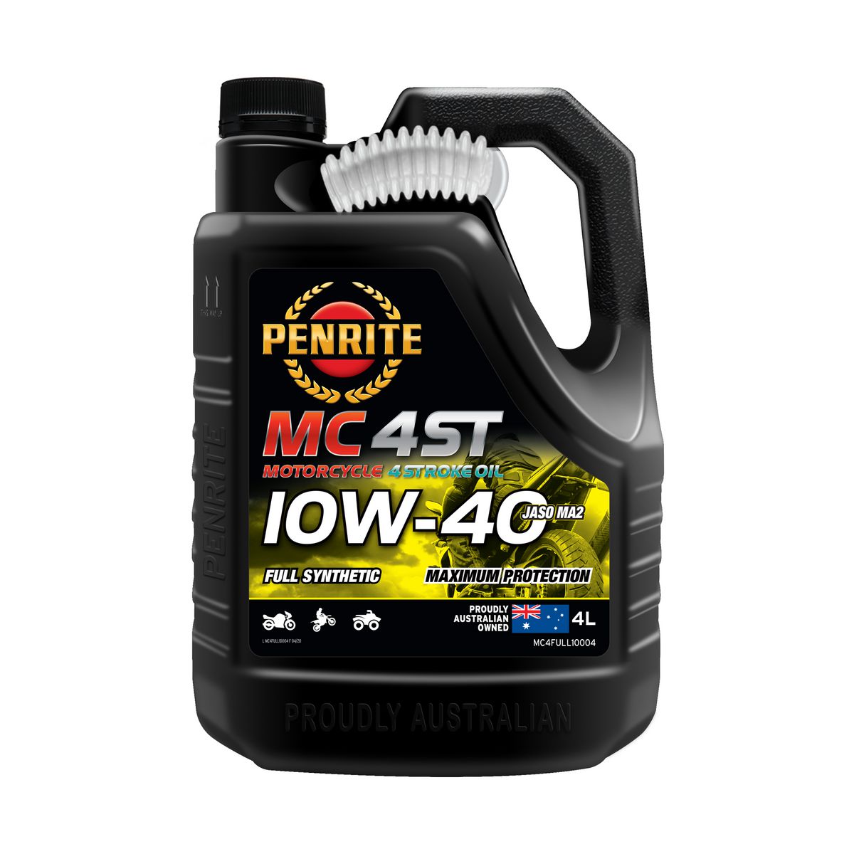 Penrite MC-4ST 4 Stroke Oil Full Synthetic 10W-40 4L