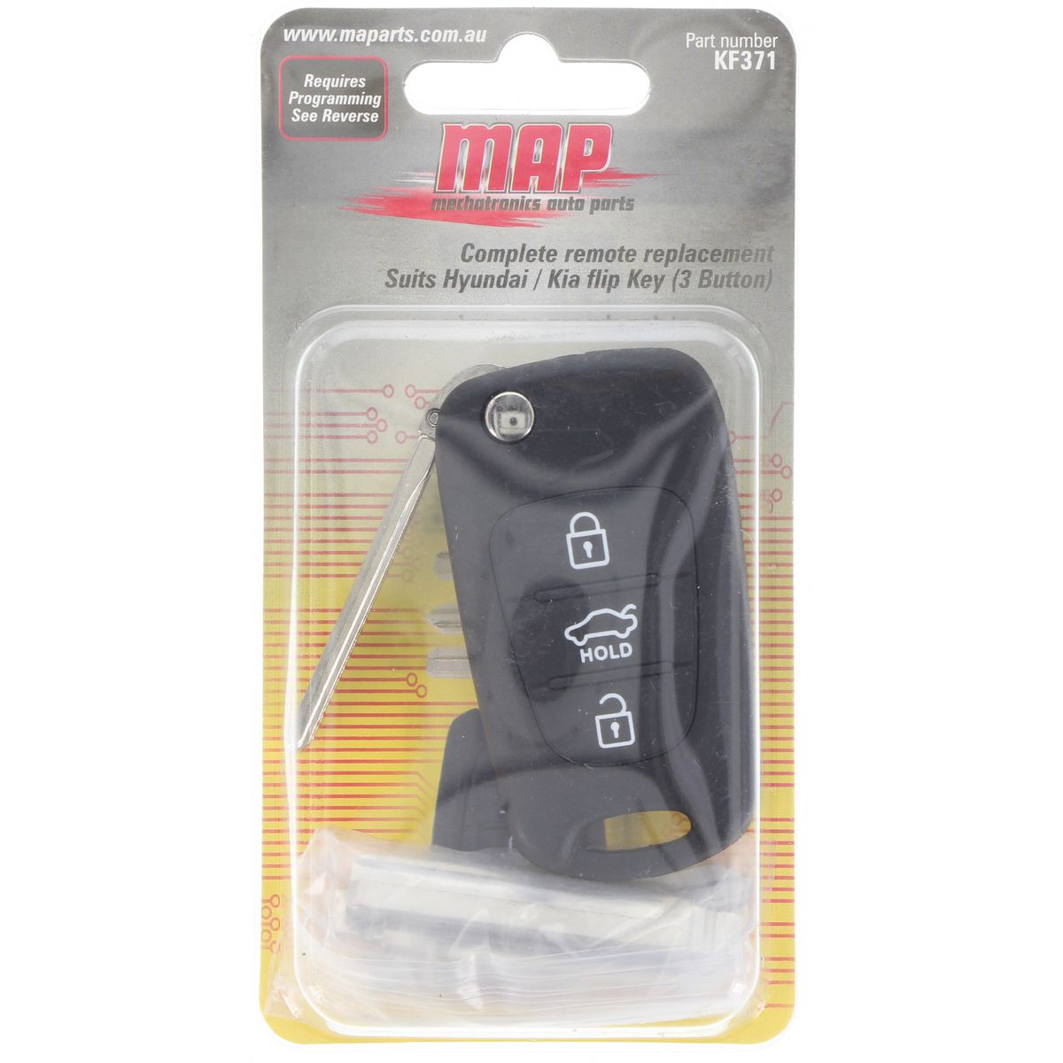 MAP Car Remote Complete (3 Button) fits Hyundai KF371