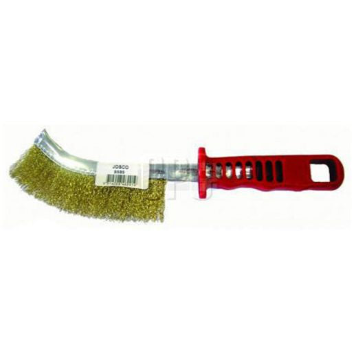 Josco Brush Hand Cr Steel Red Plastic Handle BSBS