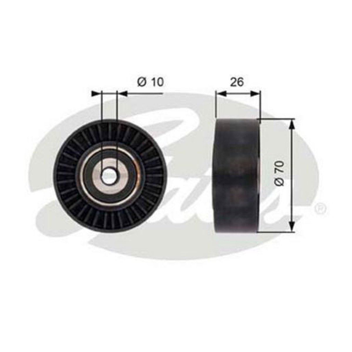 Gates Engine Idler Pulley 36393