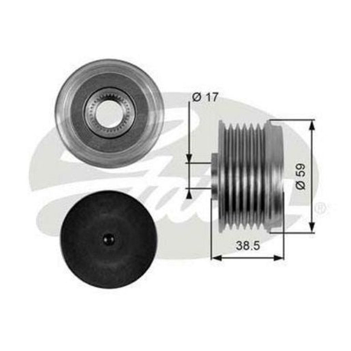 Gates Overrunning Alternator Pulley OAP7063
