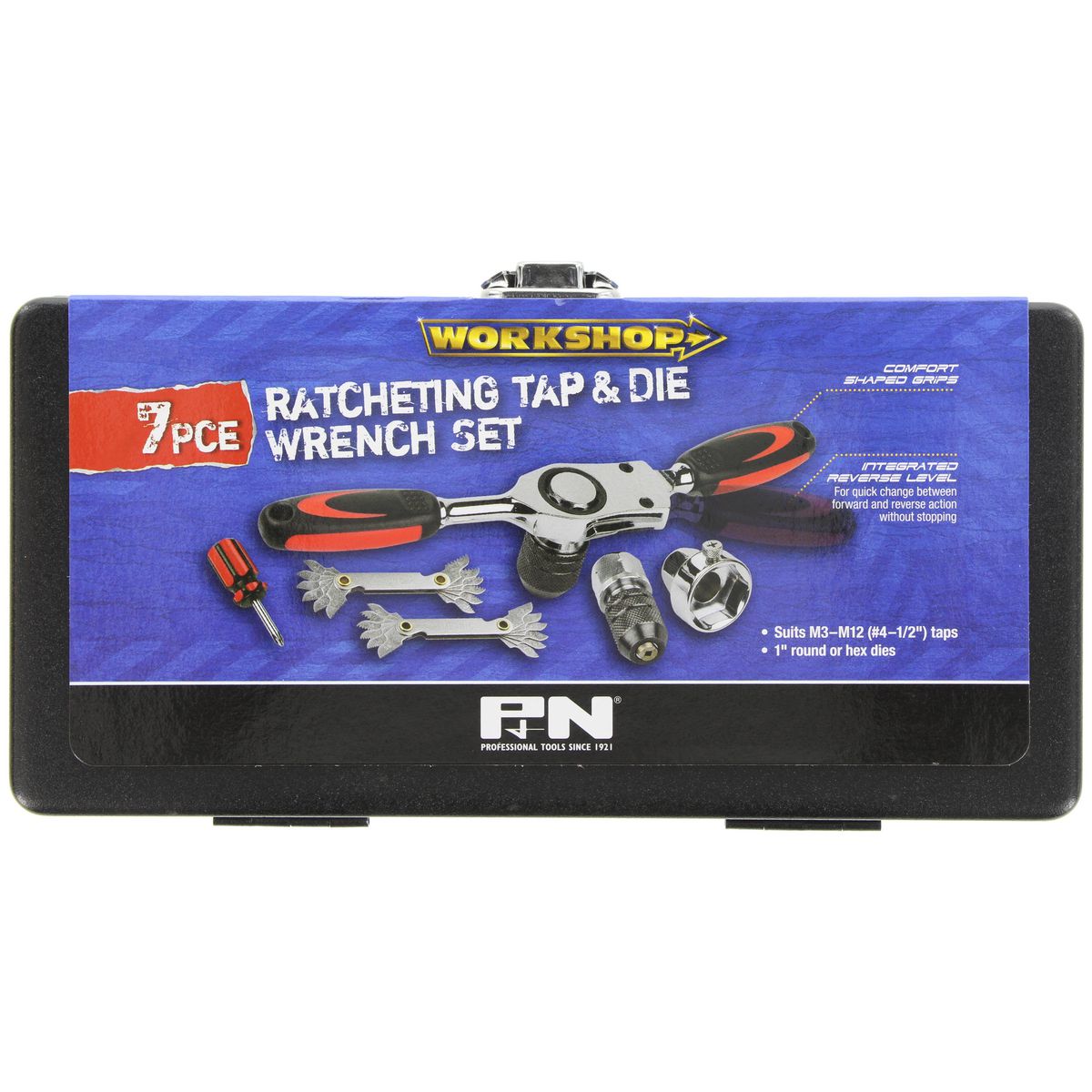 P&N Ratcheting Tap & Die Wrench Set 7Pc 3007307