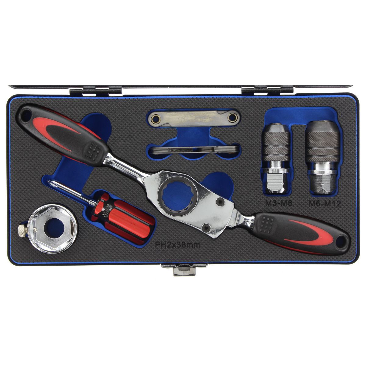 P&N Ratcheting Tap & Die Wrench Set 7Pc 3007307