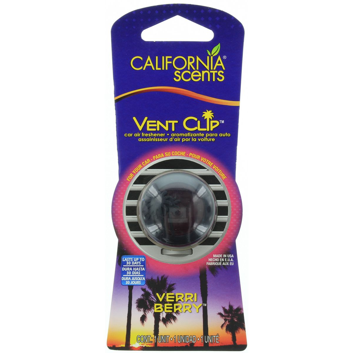 California Scents Air Freshener Vent Clip Berry VC-6302TRMC
