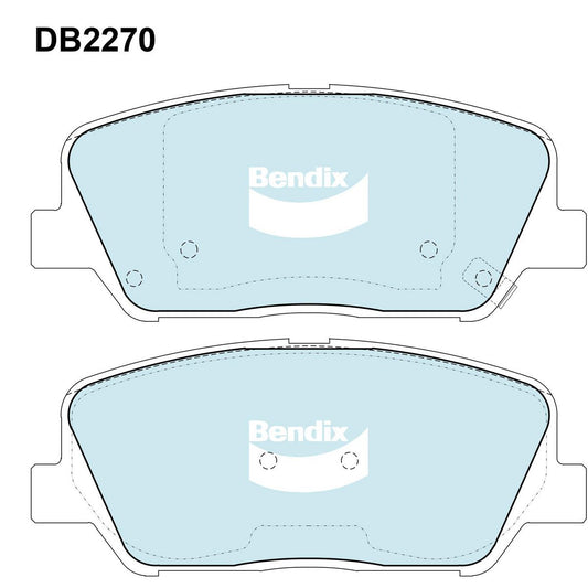 Bendix General CT Brake Pad Set Front DB2270 GCT
