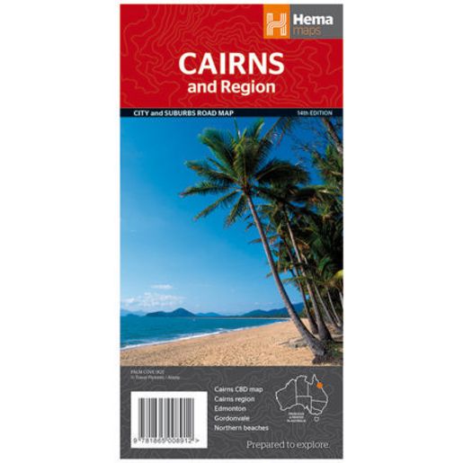 HEMA Maps Cairns And Region Map 14th Edition 9781865008912