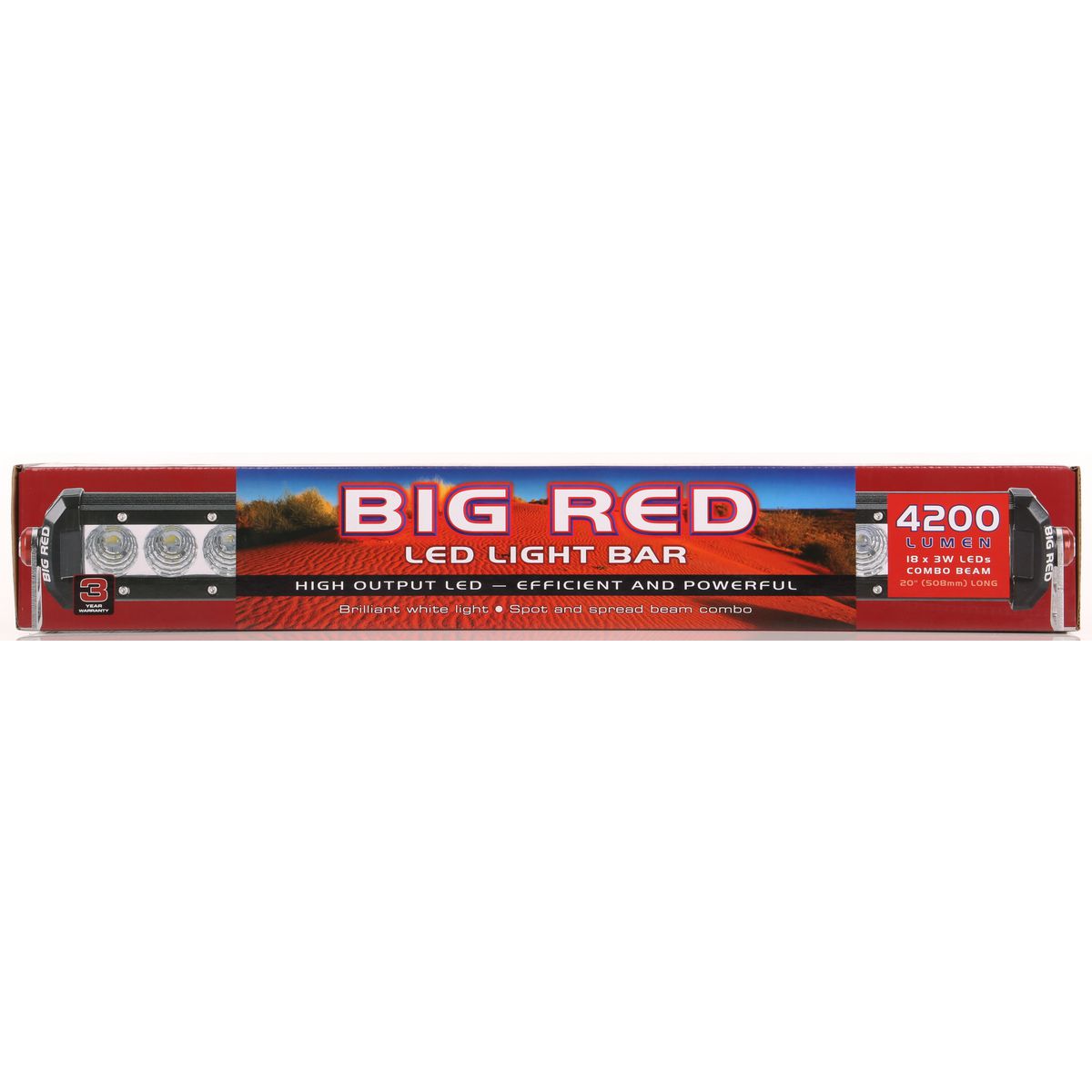 Big Red LED Light Bar - Combo 20 Inch BR9120