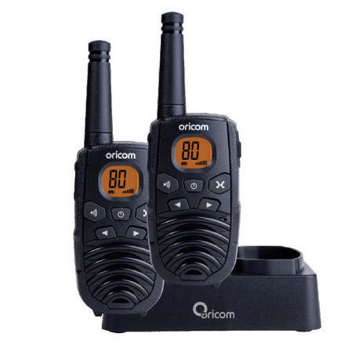 Oricom 1W UHF CB Handheld Radio 80 Channel Twin Pack PMR1290