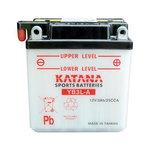 Katana 12V 3Ah Motorcycle Battery YB3L-A 150031