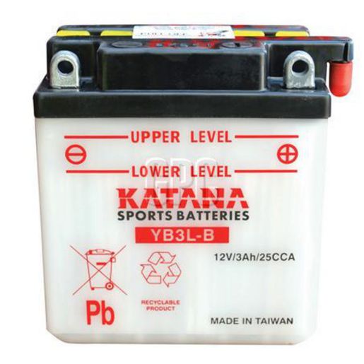 Katana 12V 3Ah Motorcycle Battery YB3L-B 150032