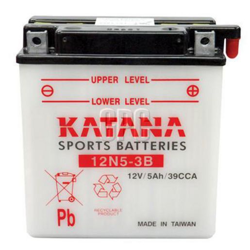 Katana 12V 5Ah Motorcycle Battery 12N5-3B 150039