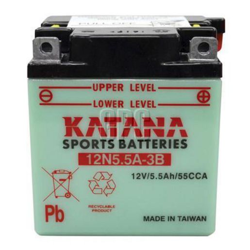 Katana 12V 5.5Ah Motorcycle Battery 12N55A-3B 150040