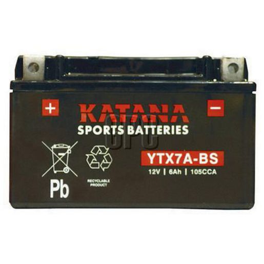 Katana YTX7A-BS 12V 6Ah Motorcycle Battery 151005