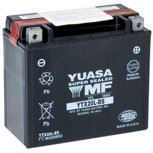 Yuasa Ytx20L-Bs Batt/Mcycle YTX20L-BS