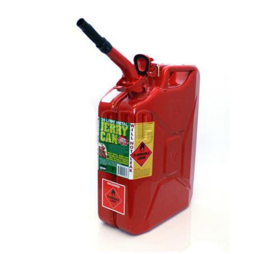 Proquip 20L Metal Fuel Can & Bonus Pourer 1140