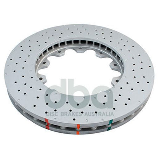 DBA T3 5000 Drilled Dimpled Replacement Brake Rotor Pair Front DBA52690.1XDE