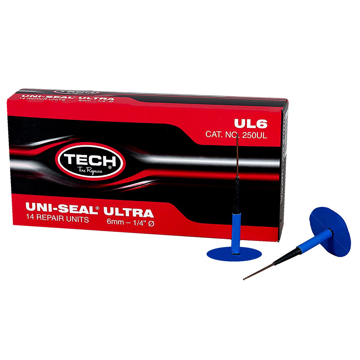 Tech Tire Repair Uni-Seal Ultra Gum/Wire 6mm (Box Of 14) 250UL