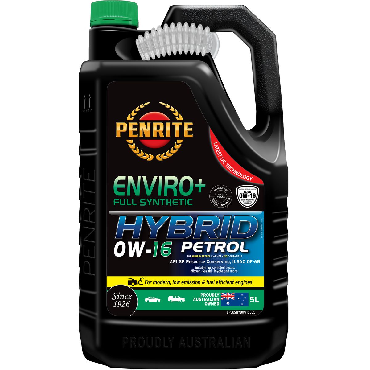 Penrite Enviro+ Hybrid 0W-16 Engine Oil 5L