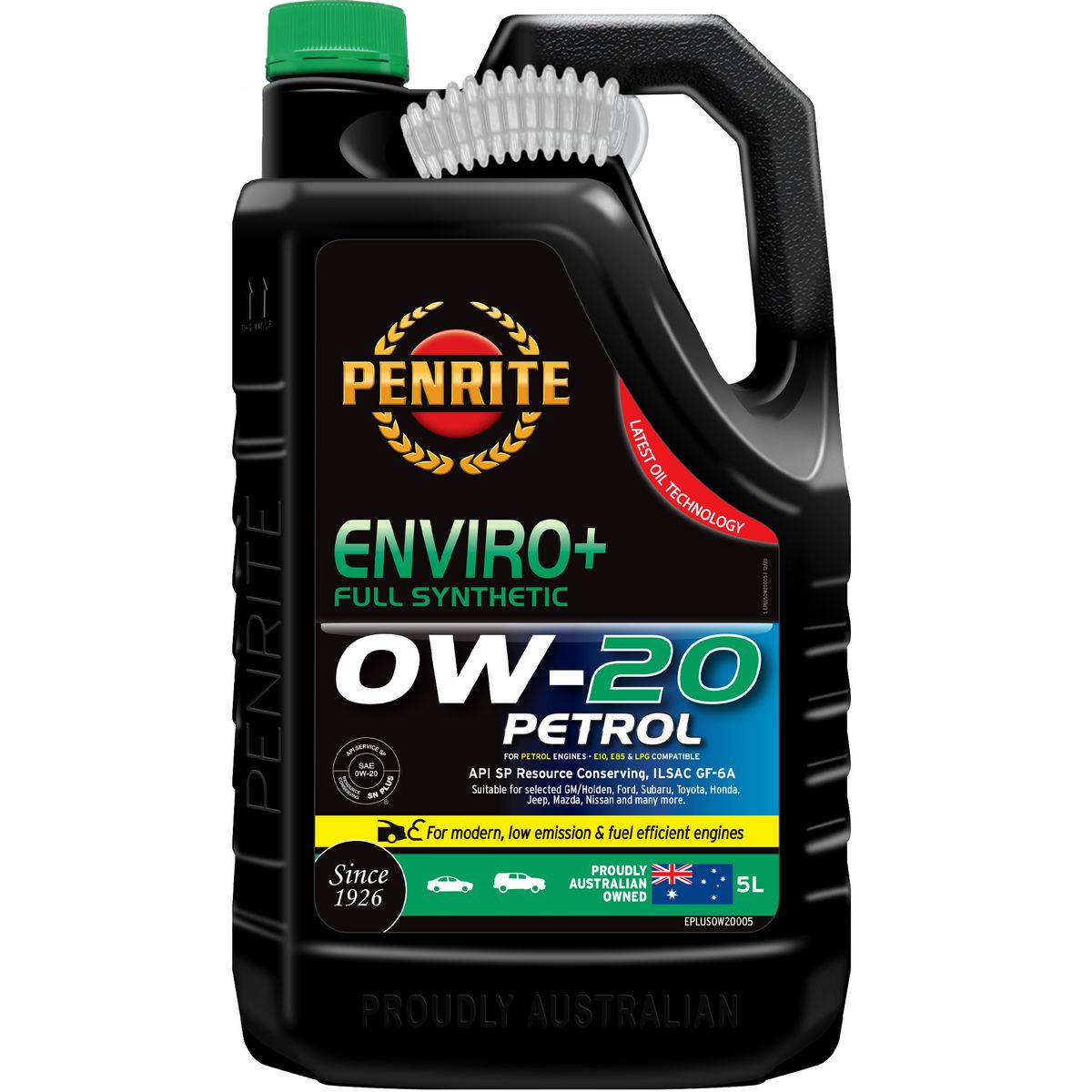 Penrite Enviro+ 0W-20 Engine Oil 5L