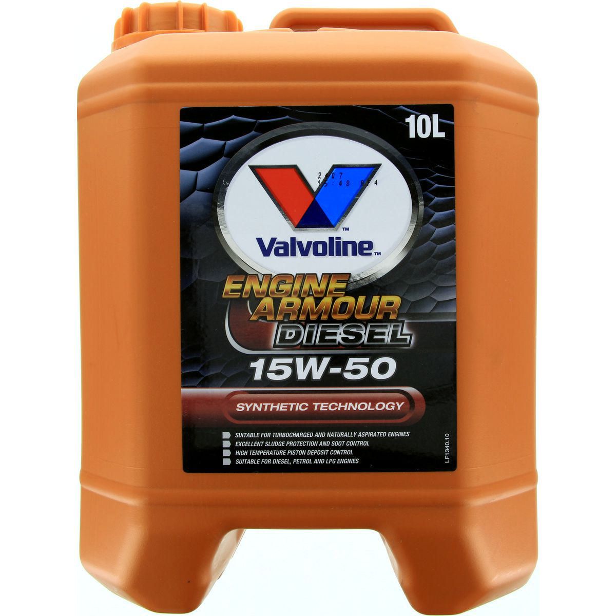 Valvoline Semi Synthetic Engine Armour Diesel Engine Oil 15W-50 10L 1340.1
