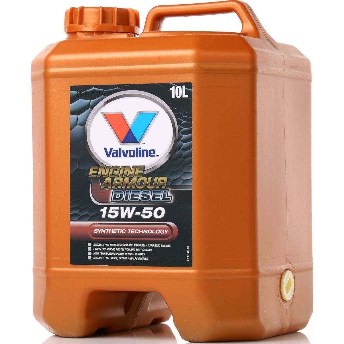 Valvoline Semi Synthetic Engine Armour Diesel Engine Oil 15W-50 10L 1340.1