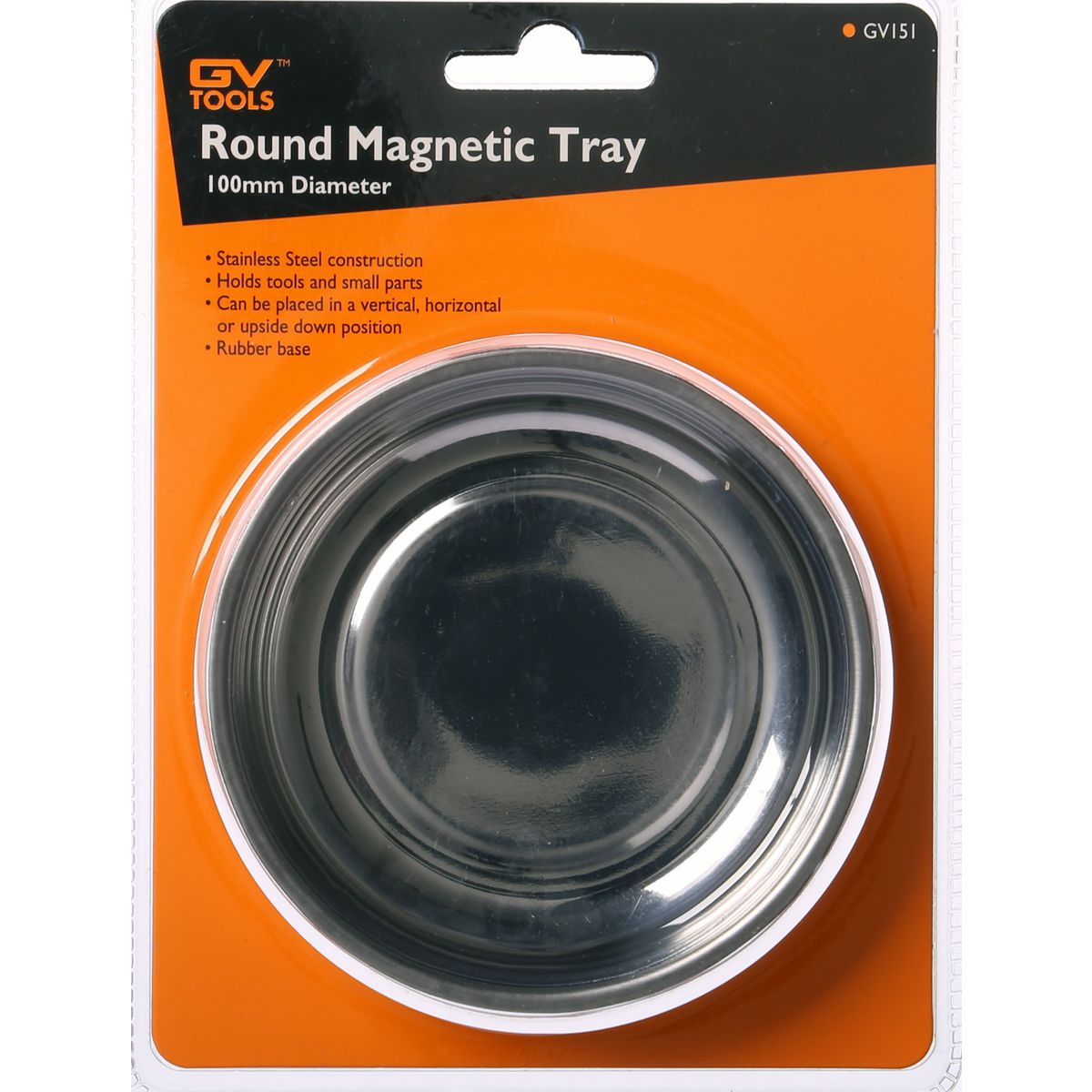 GV Tools Round Magnetic Tray 100mm GV151